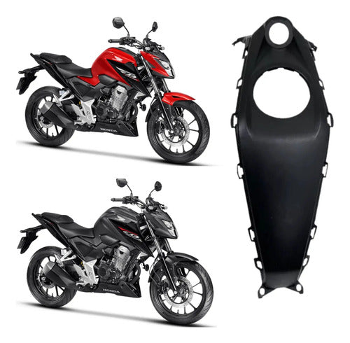 Capa do Tanque Central Paramotos Honda Cb 300f Twister 2023 a 2025 Preto