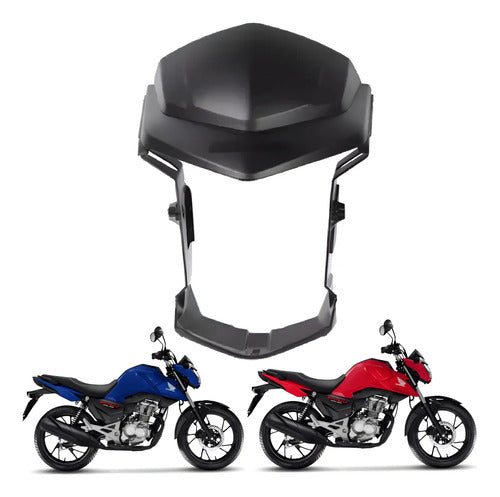 Carenagem do Farol Paramotos Honda Cg 150 Fan 2014 a 2015 Cg 160 Fan 2016 a 2021 Preto