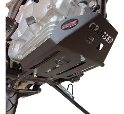 Protetor de Cárter Chapam Yamaha Crosser 150 2014 a 2025 Preto Fosco