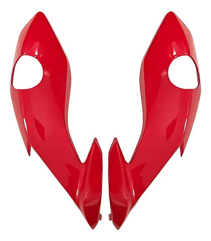 Bananinha Par de Carenagens Laterais do Farol Paramotos Honda Cg 160 Fan Start 2022 a 2024 Vermelho