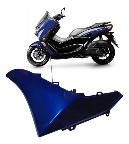 Moldura da Tampa Lateral Esquerda Yamaha Nmax 160 2021 a 2023 Azul