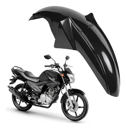 Paralama Dianteiro Paramotos Yamaha Factor 125 2016 em diante Factor 150 2016 a 2025 Preto Brilhante