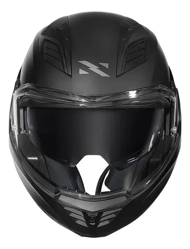 Capacete Escamoteável Norisk Avenger Solid com Óculos Solar Interno Preto Fosco Tamanho 56/S