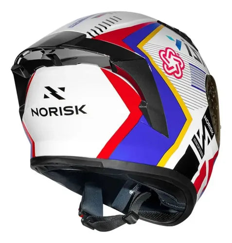 Capacete Norisk Flow Vizion com Spoiler Branco Brilhante Tamanho 58/M