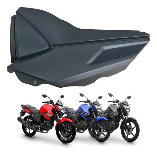 Tampa Lateral Esquerda Yamaha Fazer 150 2016 a 2024 Preto