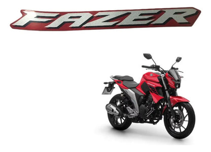 Adesivo da Aleta da Aba do Tanque Esquerda Yamaha Fazer Fz25 250 2022 a 2023 Vermelho