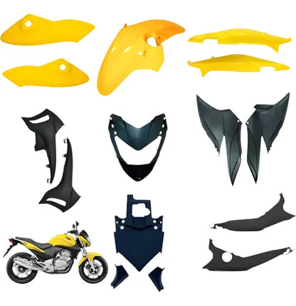 Kit Carenagem Completo Paramotos Honda Cb 300r 2009 a 2013 Amarelo
