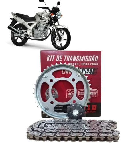 Kit Relação DID Premium com Retentor Honda Cbx 250 Twister 2001 em diante 520V 106L 37/13T