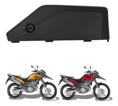 Tampa da Caixa de Ferramentas com Pino de Trava Paramotos Honda Xre 300 2010 a 2018 Preto