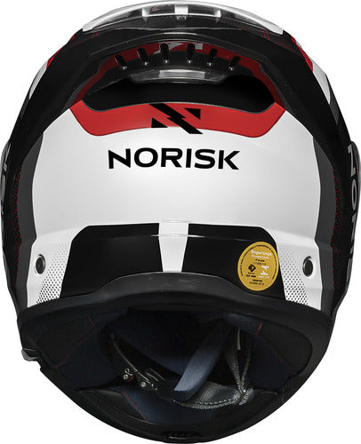 Capacete Escamoteável Norisk Force II Kore com Óculos Solar Interno Prata Brilhante