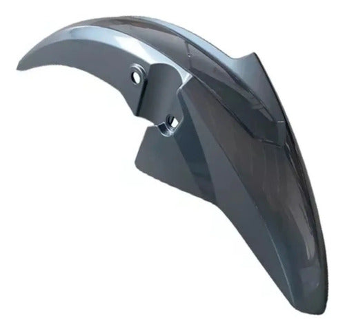 Paralama Dianteiro sem Suporte Paramotos Honda Cg 160 Titan Fan 2016 a 2021 Prata Metálico