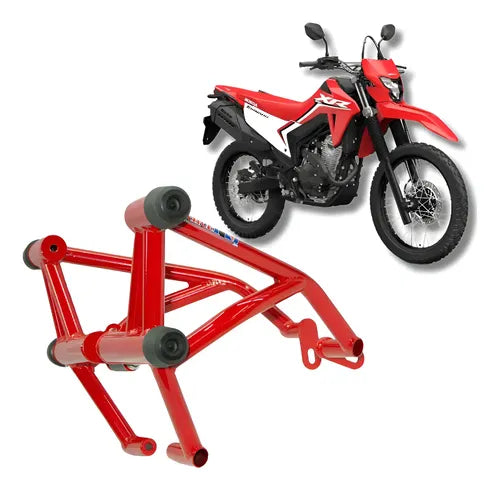 Protetor de Motor Stunt Race Street Cage Honda Tornado Sahara 300 2024 em diante Vermelho