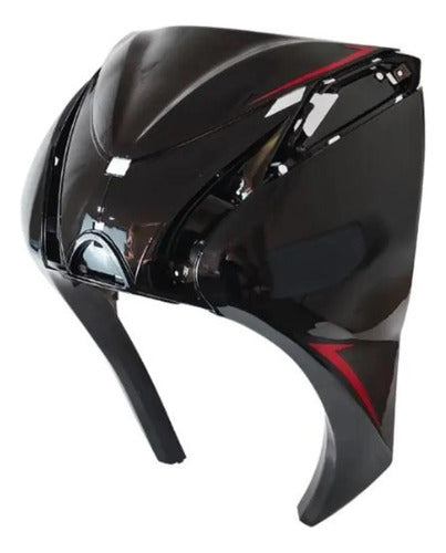 Carenagem Frontal Bico Smartfox Shineray Jet 50 125 2023 a 2025 Preto