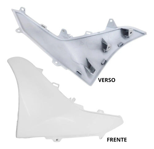 Moldura da Tampa Lateral Esquerda Yamaha Nmax 160 2021 a 2024 Branco