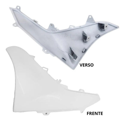 Moldura da Tampa Lateral Esquerda Yamaha Nmax 160 2021 a 2024 Branco