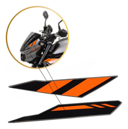 Adesivo da Bananinha Carenagem Lateral do Farol Esquerda Yamaha Fazer Fz25 250 2025 Cinza