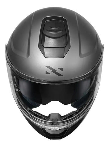 Capacete Escamoteável Norisk Vortex Solid com Óculos Solar Interno Cinza Fosco