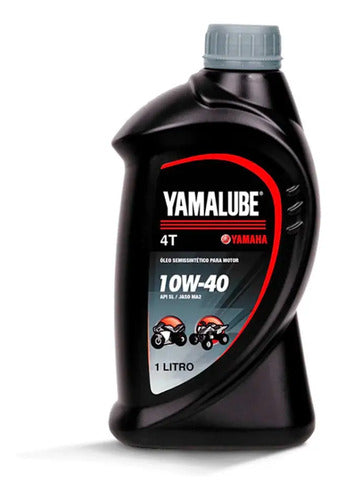 Óleo de Motor Yamalube 10W-40 Semissintético 4T API SL JASO MA2 1 Litro