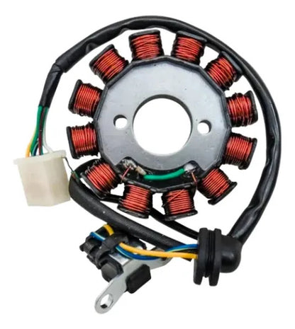 Magneto Estator com Bobina de Pulso Magnetron Honda Bros 150 2009 a 2014