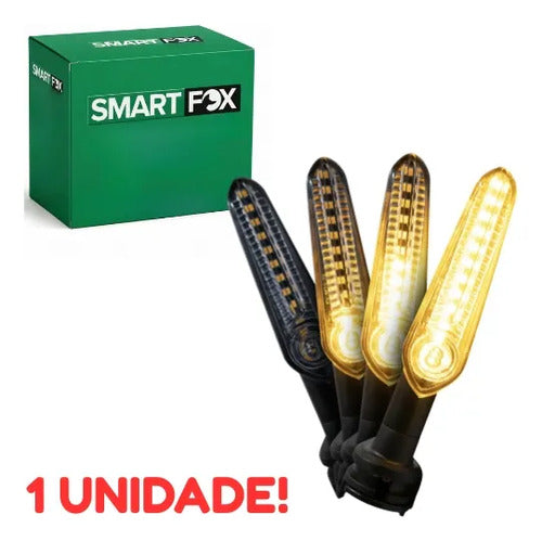 Pisca Dianteiro LED Sequencial Smartfox Yamaha Factor 125 Crosser Factor Fazer 150 Lander Ténéré 250