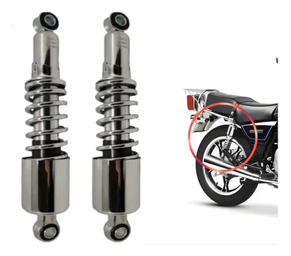 Par de Amortecedores Traseiros Smartfox Suzuki Intruder 125 250 Cromado