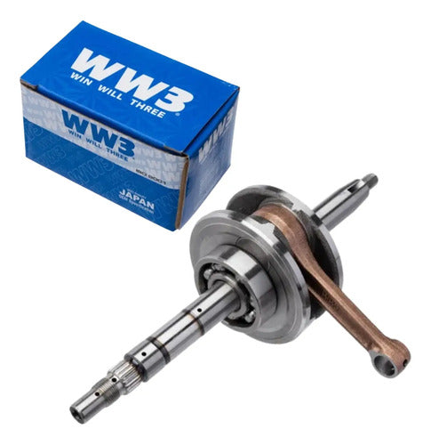 Virabrequim com Biela e Rolamentos WW3 Honda Biz 100 1998 a 2005 C100 Dream 1998