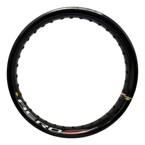 Par de Aros de Roda Aero Slim Monaco 1.85x21 e 2.15x17 Preto Brilhante