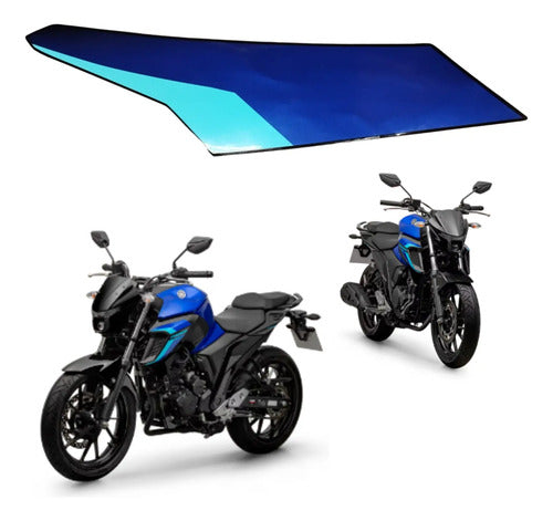 Adesivo da Aba do Tanque Esquerda Yamaha Fazer Fz25 250 2024 Azul