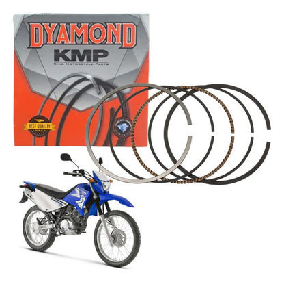 Jogo de Anéis do Pistão KMP Dyamond Yamaha Factor 125 2000 a 2016 Xtz 125 2003 a 2016 0,75