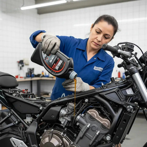 Óleo de Motor Yamalube 10W-40 Semissintético 4T API SL JASO MA2 1 Litro