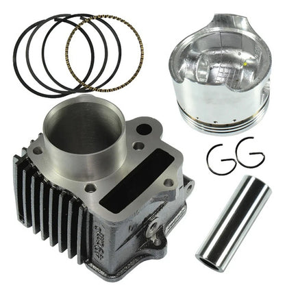 Kit Cilindro Pistão Anéis e Juntas Iron Shineray Phoenix 50 2011 a 2019 Jet 50 2013 a 2020 90 cc STD