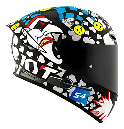 Capacete KYT TT-Course Riccardo Rossi 2022 Preto Brilhante
