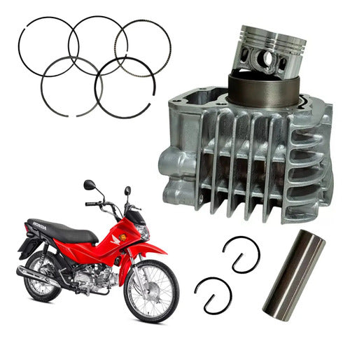 Kit Cilindro Pistão e Anéis Smartfox Honda Pop 110i 2016 a 2025