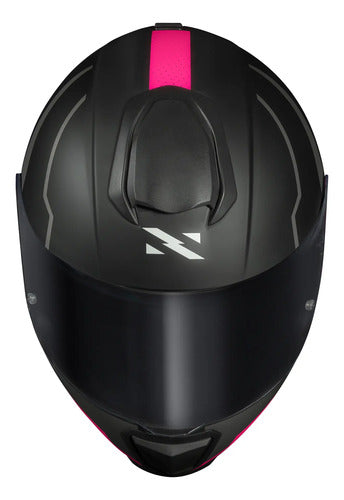 Capacete Norisk Razor Full Preto Rosa Fosco