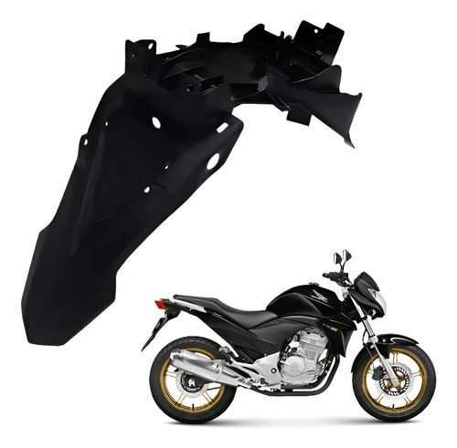 Paralama Traseiro Paramotos Honda Cb 300r 2009 em diante Preto