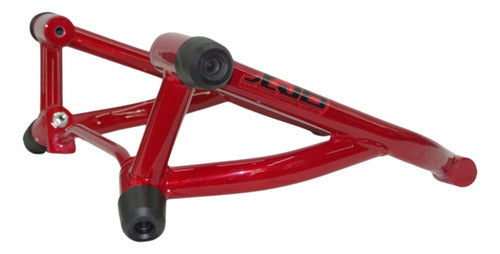 Protetor de Motor Stunt Race Cage Yamaha Xj6 2010 em diante Vermelho Metálico