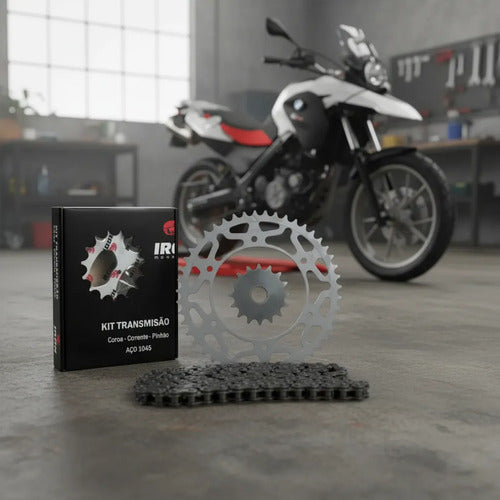 Kit Relação Iron Premium com Retentor BMW F 650 Gs 2011 a 2013 112L 47/16T