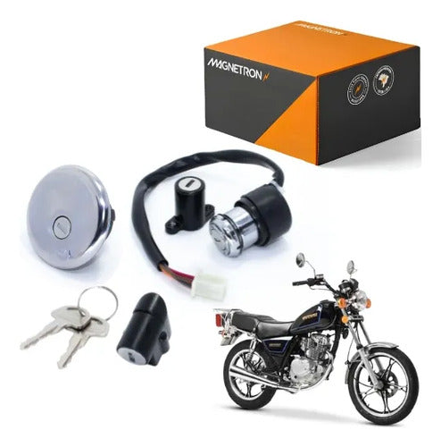 Conjunto de Travas Magnetron Suzuki Intruder 125 2002 em diante