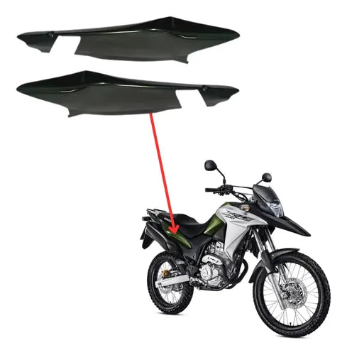 Par de Rabetas Laterais Paramotos Honda Xre 300 2016 a 2018 Verde Perolizado