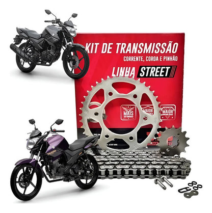 Kit Relação DID com Retentor Yamaha Fazer 150 2014 a 2025 Factor 150 2016 a 2025 428HXV 126L 41/14T