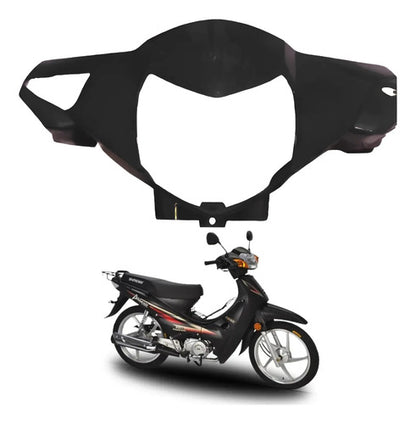 Carenagem Frontal do Farol Iron Shineray Phoenix Wuyang 50 Xy 50q 2011 a 2019 Preto