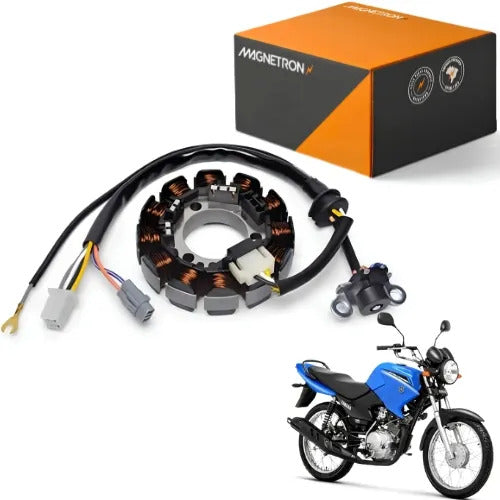 Magneto Estator com Bobina de Pulso Magnetron Yamaha Factor 125 2011 a 2013