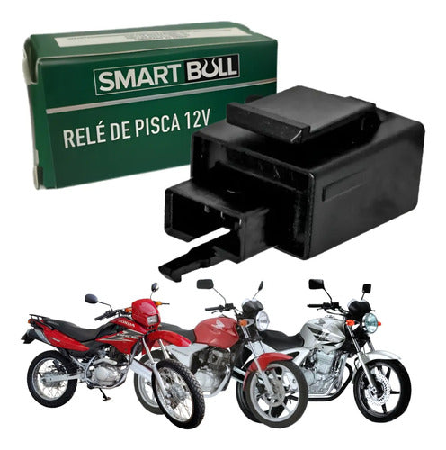 Relé de Pisca Smartfox Honda Bros Cg 150 Titan Cbx 250 Twister 12V 3 Pinos