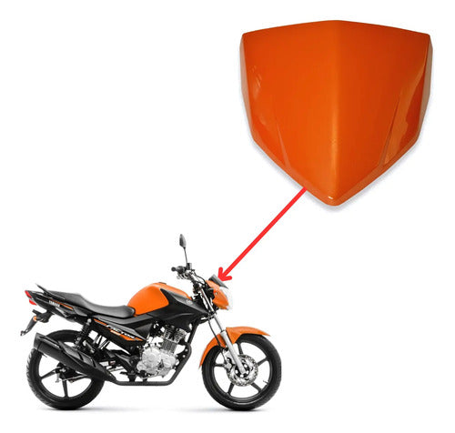 Capa do Painel Paramotos Yamaha Factor 150 2016 a 2017 Laranja Metálico