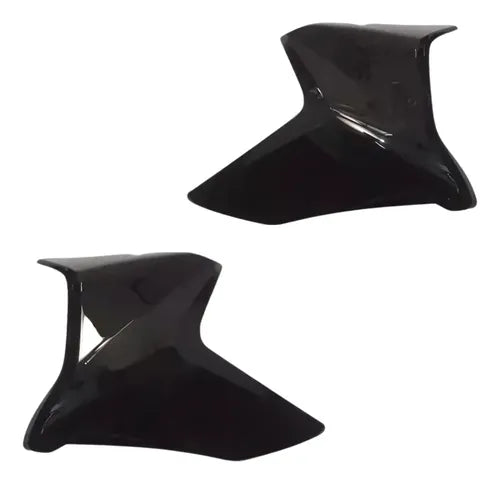 Par de Guias de Ar Abas do Tanque Paramotos Honda Cb 300r 2013 em diante Preto Brilhante