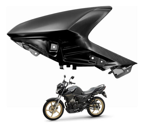 Aba do Tanque Esquerda Yamaha Factor Dx 150 2025 Preto Metálico