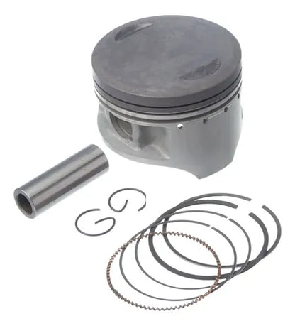 Kit Pistão com Anéis KMP Premium Yamaha Xvs 650 Drag Star 1998 a 2008 0,75 mm