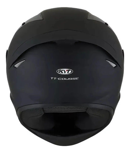 Capacete KYT TT-Course Solid Preto Fosco Tamanho 60/L