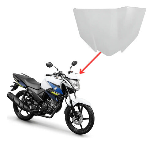 Capa do Painel Paramotos Yamaha Fazer 150 2014 a 2021 Branco