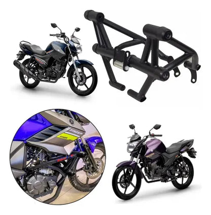 Protetor de Motor Stunt Race Street Cage Yamaha Factor 125 Fazer Factor 150 Preto Fosco